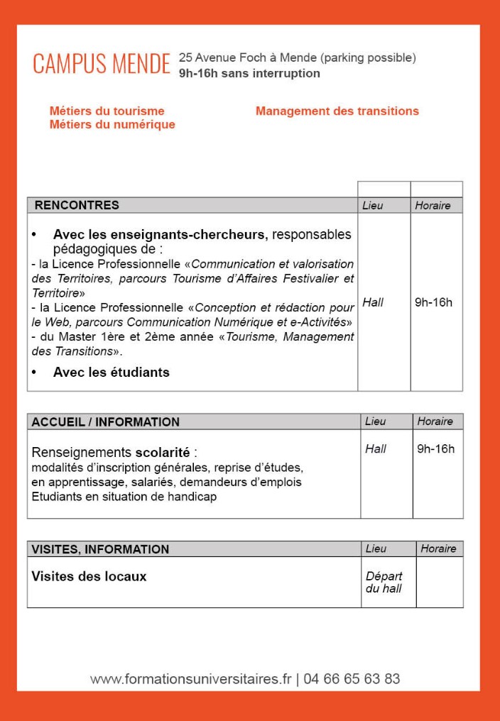 programme Mende