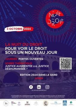 Affiche de la Nuit du Droit, édition 2024