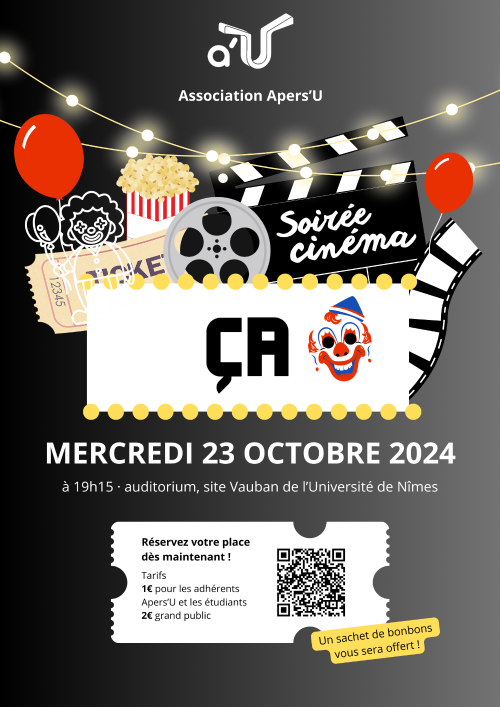 Affiche soirée cinéma ça